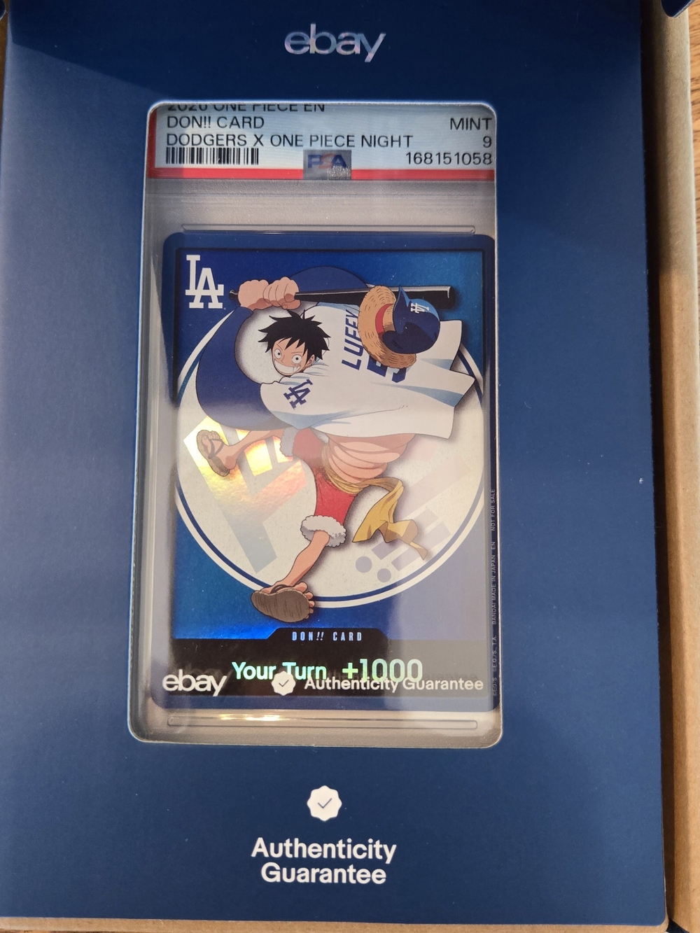 Dodgers x One Piece Night Collectible Card - Blue LA Edition